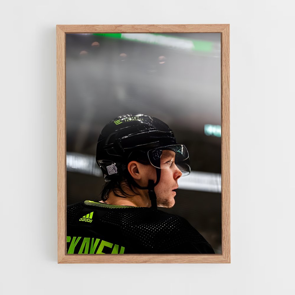 Poster Heiskanen en Action – affiche Hockey sur glace (vue 4)